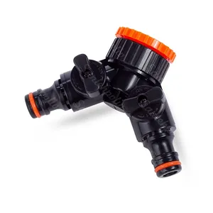 Адаптер-трійник з двома запірними кранами і редукцією 3/4 вн -1"вн. (25/250)