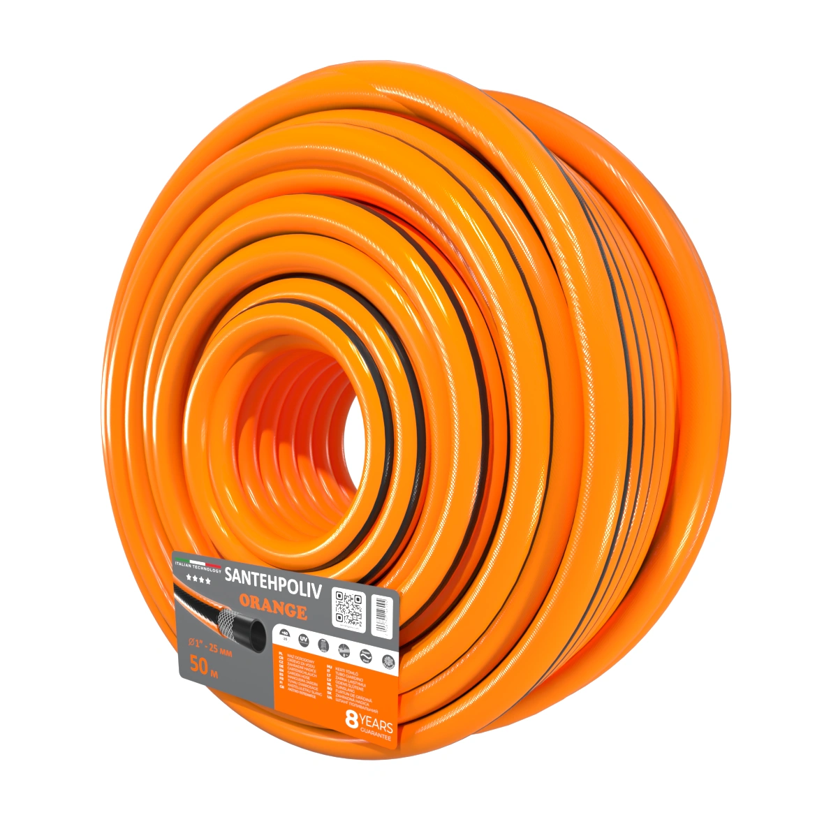 Шланг для поливу | Santehpoliv | ORANGE | 50 м x 1"