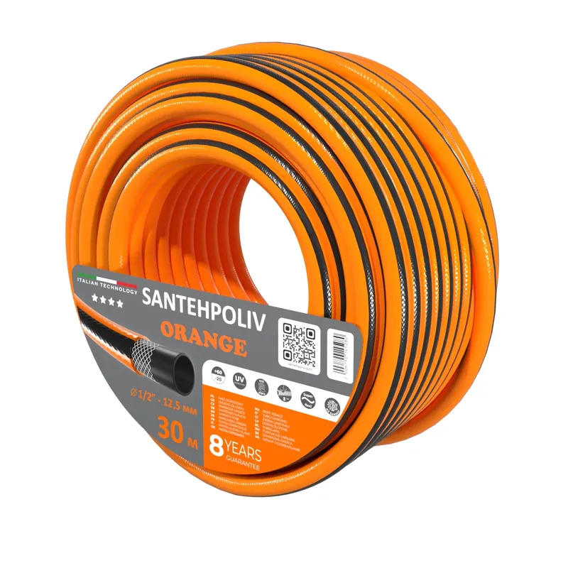 Шланг для поливу | Santehpoliv | ORANGE | 30 м x 1"