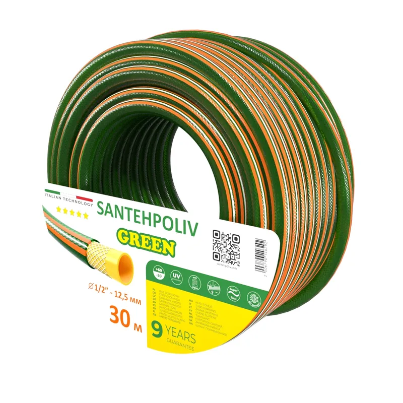 Шланг для поливу | Santehpoliv | GREEN | 30 м x 1/2"