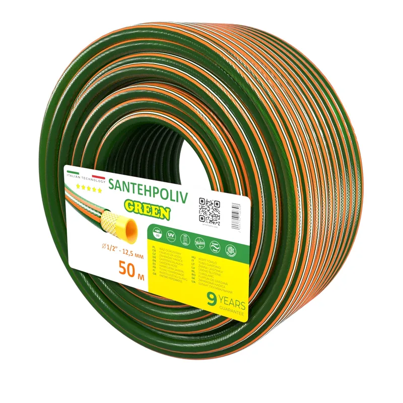 Шланг для поливу | Santehpoliv | GREEN | 50 м x 1/2"