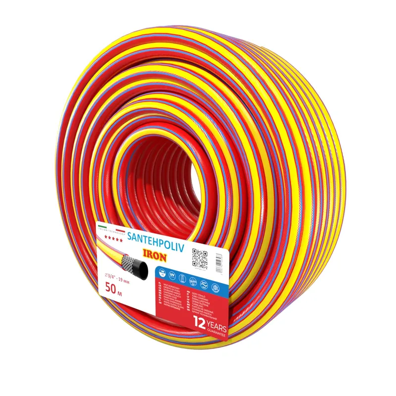 Шланг для поливу | Santehpoliv | IRON | 50 м x 3/4"