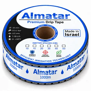 Стрічка крапельного поливу Almatar | довж.1000м | крок 20см | 1,38л/год | 8mil